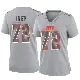 ＃72 Women's Jason Ivey Gray Game Cleveland Browns Atmosphere Fashion Jersey