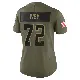 ＃72 Women's Jason Ivey Olive Limited Cleveland Browns 2025 Salute to Service Jersey