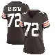 ＃72 Women's KT Leveston Brown Game Cleveland Browns Team Color Jersey