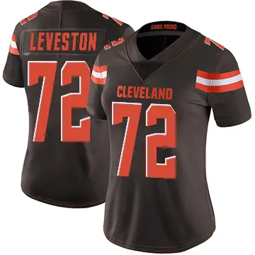 ＃72 Women's KT Leveston Brown Limited Cleveland Browns Team Color Vapor Untouchable Jersey