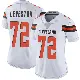 ＃72 Women's KT Leveston White Limited Cleveland Browns Vapor Untouchable Jersey