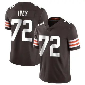 ＃72 Youth Jason Ivey Brown Limited Cleveland Browns Team Color Vapor Untouchable Jersey