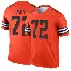 ＃72 Youth Jason Ivey Orange Legend Cleveland Browns Inverted Jersey