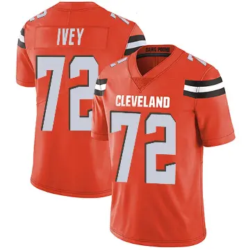 ＃72 Youth Jason Ivey Orange Limited Cleveland Browns Alternate Vapor Untouchable Jersey