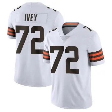 ＃72 Youth Jason Ivey White Limited Cleveland Browns Vapor Untouchable Jersey