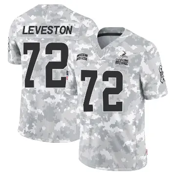 ＃72 Youth KT Leveston Arctic Camo Limited Cleveland Browns 2024 Salute to Service Jersey