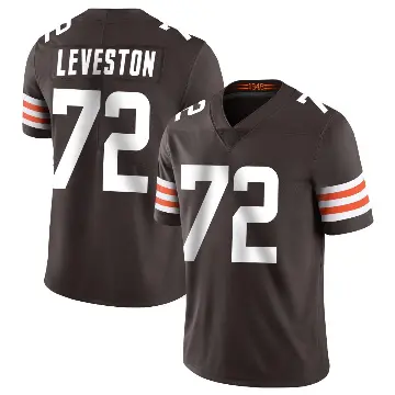 ＃72 Youth KT Leveston Brown Limited Cleveland Browns Team Color Vapor Untouchable Jersey