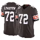 ＃72 Youth KT Leveston Brown Limited Cleveland Browns Vapor F.U.S.E. Jersey