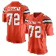 ＃72 Youth KT Leveston Orange Game Cleveland Browns Alternate Jersey
