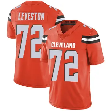 ＃72 Youth KT Leveston Orange Limited Cleveland Browns Alternate Vapor Untouchable Jersey