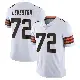 ＃72 Youth KT Leveston White Limited Cleveland Browns Vapor Untouchable Jersey