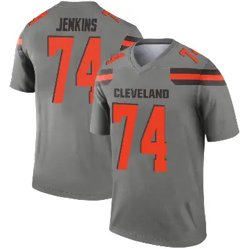 ＃74 Men's Elgton Jenkins Legend Cleveland Browns Inverted Silver Jersey