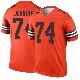 ＃74 Men's Elgton Jenkins Orange Legend Cleveland Browns Inverted Jersey