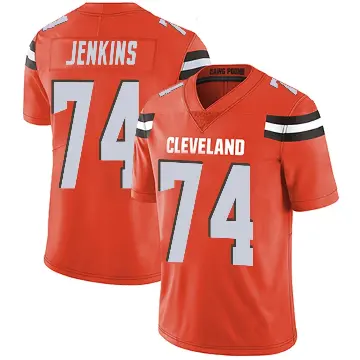 ＃74 Men's Elgton Jenkins Orange Limited Cleveland Browns Alternate Vapor Untouchable Jersey