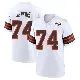 ＃74 Men's Elgton Jenkins White Game Cleveland Browns 1946 Collection Alternate Jersey