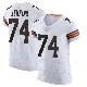 ＃74 Men's Teven Jenkins White Elite Cleveland Browns Vapor Jersey