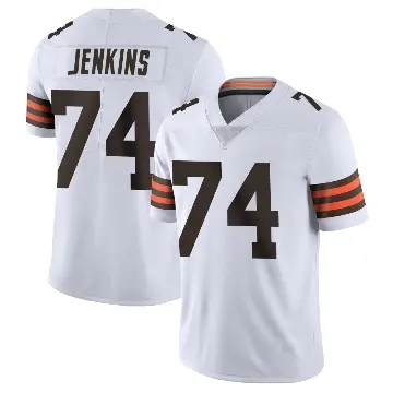 ＃74 Men's Teven Jenkins White Limited Cleveland Browns Vapor Untouchable Jersey