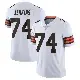 ＃74 Men's Teven Jenkins White Limited Cleveland Browns Vapor Untouchable Jersey