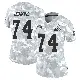 ＃74 Women's Elgton Jenkins Arctic Camo Limited Cleveland Browns 2024 Salute to Service Jersey