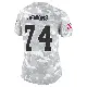 ＃74 Women's Elgton Jenkins Arctic Camo Limited Cleveland Browns 2024 Salute to Service Jersey