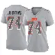 ＃74 Women's Elgton Jenkins Gray Game Cleveland Browns Atmosphere Fashion Jersey