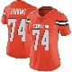 ＃74 Women's Elgton Jenkins Orange Limited Cleveland Browns Alternate Vapor Untouchable Jersey