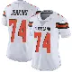 ＃74 Women's Teven Jenkins White Limited Cleveland Browns Vapor Untouchable Jersey