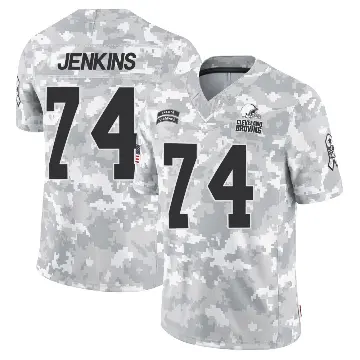 ＃74 Youth Elgton Jenkins Arctic Camo Limited Cleveland Browns 2024 Salute to Service Jersey