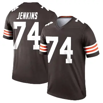 ＃74 Youth Elgton Jenkins Brown Legend Cleveland Browns Jersey