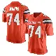 ＃74 Youth Elgton Jenkins Orange Game Cleveland Browns Alternate Jersey