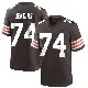＃74 Youth Teven Jenkins Brown Game Cleveland Browns Team Color Jersey