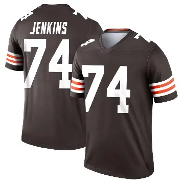 ＃74 Youth Teven Jenkins Brown Legend Cleveland Browns Jersey