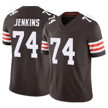 ＃74 Youth Teven Jenkins Brown Limited Cleveland Browns Vapor F.U.S.E. Jersey