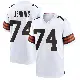 ＃74 Youth Teven Jenkins White Game Cleveland Browns Jersey