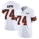 ＃74 Youth Teven Jenkins White Limited Cleveland Browns Vapor 1946 Collection Alternate Jersey