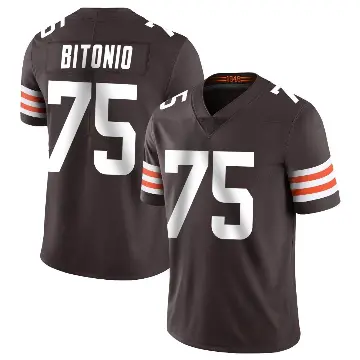 ＃75 Men's Joel Bitonio Brown Limited Cleveland Browns Team Color Vapor Untouchable Jersey