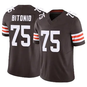 ＃75 Men's Joel Bitonio Brown Limited Cleveland Browns Vapor F.U.S.E. Jersey