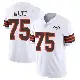 ＃75 Men's Joel Bitonio White Limited Cleveland Browns Vapor 1946 Collection Alternate Jersey