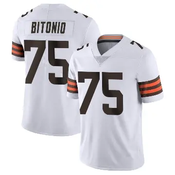 ＃75 Men's Joel Bitonio White Limited Cleveland Browns Vapor Untouchable Jersey