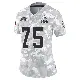 ＃75 Women's Joel Bitonio Arctic Camo Limited Cleveland Browns 2024 Salute to Service Jersey