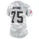 ＃75 Women's Joel Bitonio Arctic Camo Limited Cleveland Browns 2024 Salute to Service Jersey