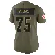 ＃75 Women's Joel Bitonio Olive Limited Cleveland Browns 2025 Salute to Service Jersey