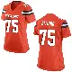 ＃75 Women's Joel Bitonio Orange Game Cleveland Browns Alternate Jersey