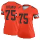 ＃75 Women's Joel Bitonio Orange Legend Cleveland Browns Inverted Jersey