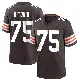 ＃75 Youth Joel Bitonio Brown Game Cleveland Browns Team Color Jersey
