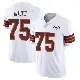 ＃75 Youth Joel Bitonio White Limited Cleveland Browns Vapor 1946 Collection Alternate Jersey