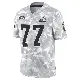 ＃77 Men's Wyatt Teller Arctic Camo Limited Cleveland Browns 2024 Salute to Service Jersey