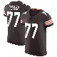 ＃77 Men's Wyatt Teller Brown Elite Cleveland Browns Vapor Jersey