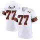 ＃77 Men's Wyatt Teller White Game Cleveland Browns 1946 Collection Alternate Jersey