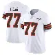 ＃77 Men's Wyatt Teller White Limited Cleveland Browns Vapor 1946 Collection Alternate Jersey